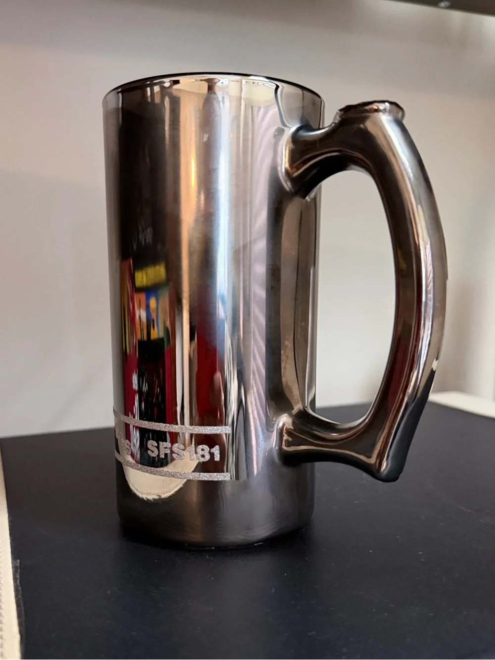 Snap-on 9/16 Socket Beer Stein Smoked Glass Mechanic Tool Mug 10oz